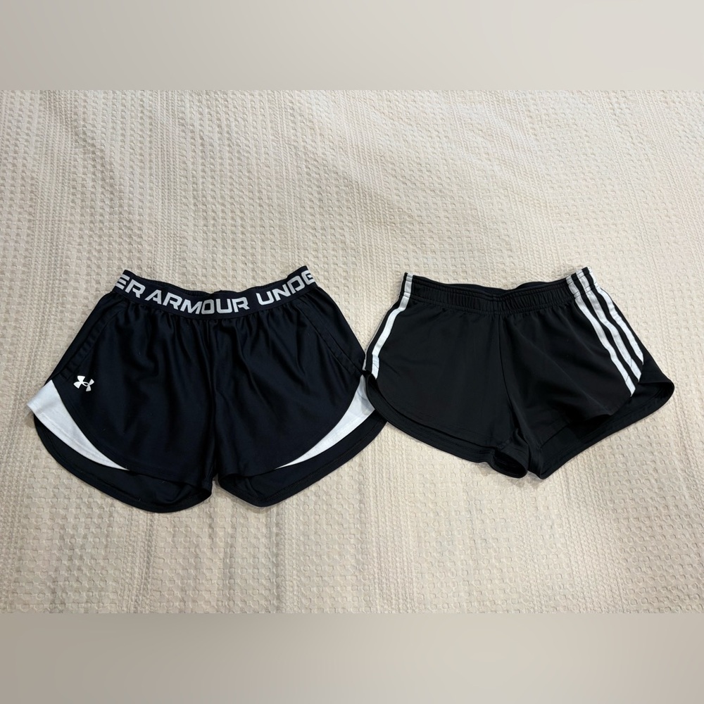 Under Armour and Adidas Women's Athletic Shorts bundle - size small